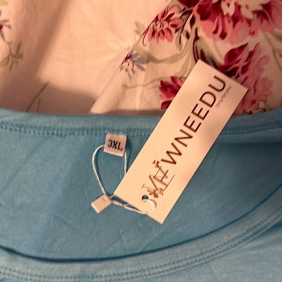 Aqua flowy dress - Picture 3 of 5